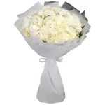 Букет из 5 белых гортензий